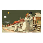 Mr & Mrs Snowman Gift Cards business cards