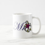 Mr Navy Anchor Coffee Mug