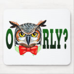 Mr. Owl says O RLY? mousepads