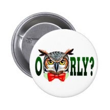 Mr. Owl says O RLY? Pin