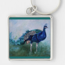 Mr. Peacock Keychain