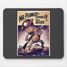 Mr. Peanut Goes To War Mouse Pads