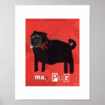 Mr. Pug Print