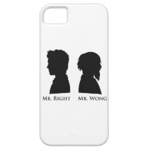 Mr. Right Vs. Mr. Wong iPhone 5 Covers