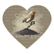 Mr. Robin Finds the Key, heart stickers