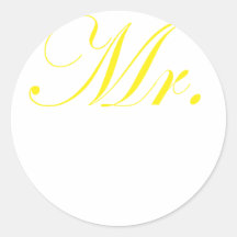 Mr. Round Sticker