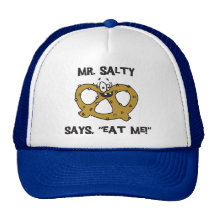 Mr Salty Says Eat Me Pretzel Gift Mesh Hat
