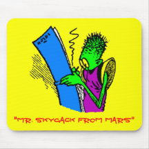 Mr. Skygack from Mars, close-up Mouse Mat