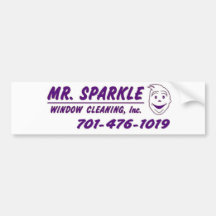 Mr Sparkle bumper sticker