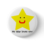 Mr Star loves you buttons