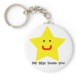 Mr Star loves you keychains