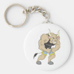 Mr Strong Shirt | Cute Muscular Mr Strong Ox Shirt Keychain