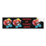 Mr Tomato Head humourous parody Bumper Sticker bumper stickers