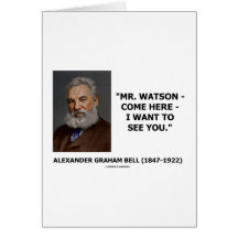 Mr. Watson - Come Here - I Want To See You Cards