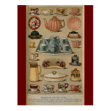 Mrs Beeton Breakfast Tea China Crockery Postcards