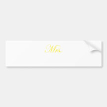Mrs. Bumper Sticker