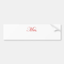 Mrs. Bumper Stickers