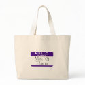 mrs cj baran nametag bags