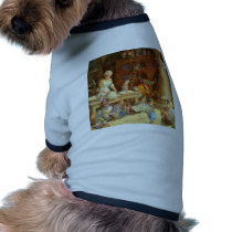 Mrs. Claus Bakes Cookies with Santa's Elves! Doggie T Shirt