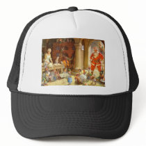 Mrs. Claus & Santas Elves baking Christmas Cookies Trucker Hat