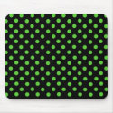 Mrs Cookies Green Spot Polka Dot Mousepad