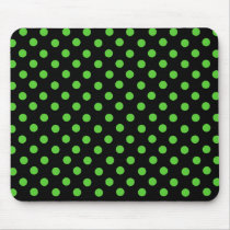Mrs Cookies Green Spot Polka Dot Mousepad mousepads