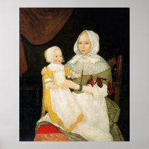 Mrs. Elizabeth Freake and Baby Mary, ca. 1671-1674 Poster