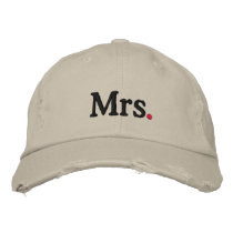 Mrs. Embroidered Hat