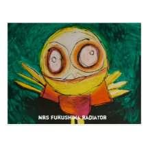 mrs fukushima radiator post cards