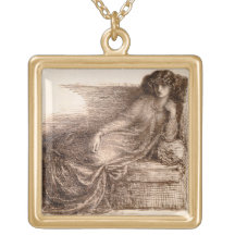 Mrs. Jane Morris Reclining on a Sofa Pendant