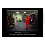 Mrs. John Glenn photographs her astronaut husband Card