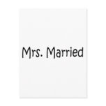 Mrs. Married postcards