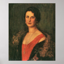 Mrs. Patzak by Franz von Stuck Poster