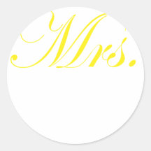 Mrs. Round Stickers