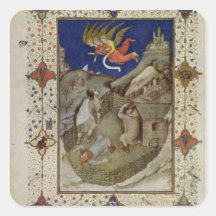 MS 11060-11061 Hours of Notre Dame: Tierce, The an Square Sticker