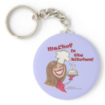 Ms.Chef  in the kitchen keychains