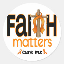 MS Faith Matters Cross 1 Stickers