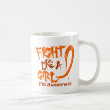 MS Fight Like A Girl 5.3 Coffee Mugs