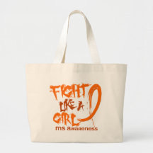 MS Fight Like A Girl 5.3 Tote Bag