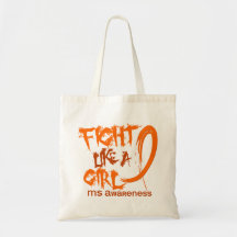 MS Fight Like A Girl 5.3 Tote Bag