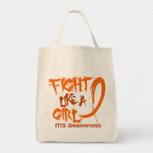 MS Fight Like A Girl 5.3 Tote Bags