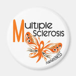 MS Multiple Sclerosis BUTTERFLY 3.1 Fridge Magnet