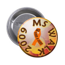 MS WALK 2009 Button
