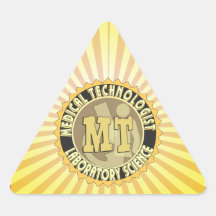 MT BADGE MEDICAL TECHNOLOGIST - LABORATORY TRIANGLE STICKER