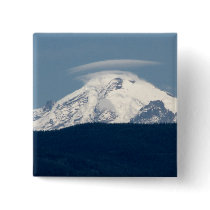 Mt Baker With Cloud Pinback Button