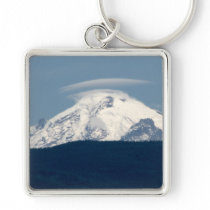 Mt Baker With Cloud Key Chain