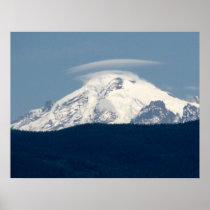 Mt Baker With Cloud Print