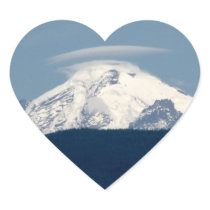 Mt Baker With Cloud Heart Stickers