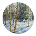 Mt Charleston trees in the snow magnets