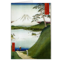 Mt. Fuji Seen From a Lake 1858 Hiroshige Greeting Card